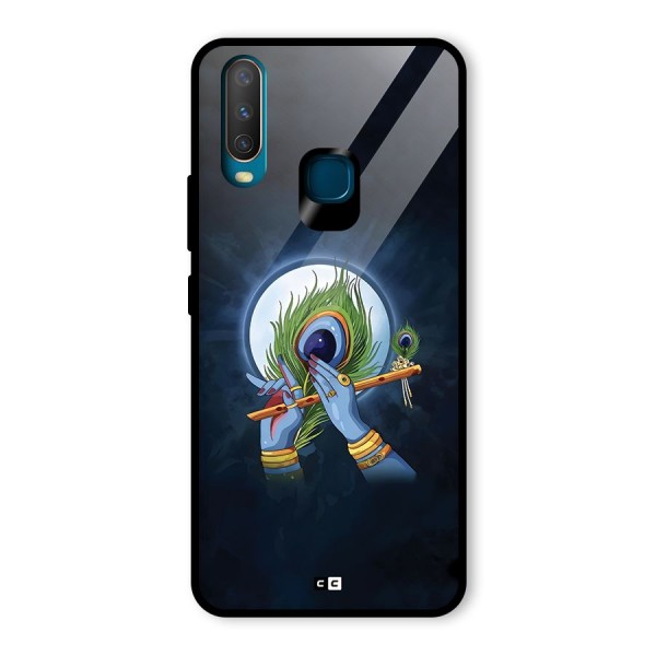 Lord Krishna Flute Glass Back Case for Vivo Y12