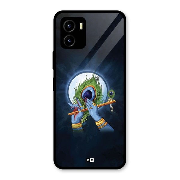 Lord Krishna Flute Glass Back Case for Vivo Y15s