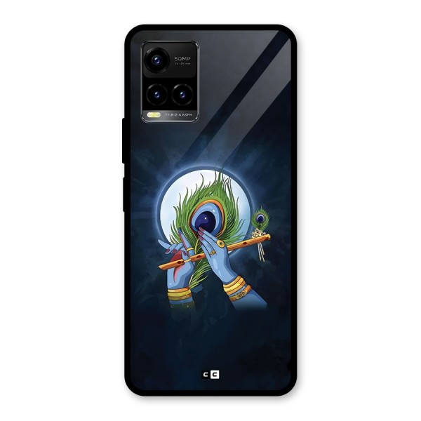 Lord Krishna Flute Glass Back Case for Vivo Y21A