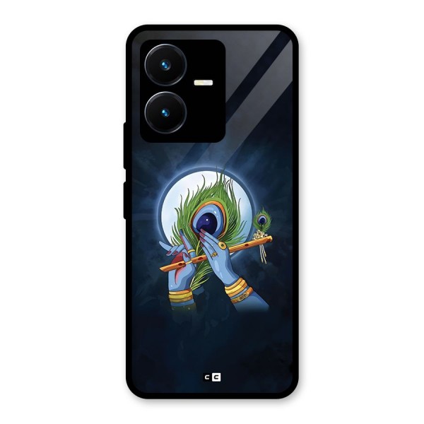 Lord Krishna Flute Glass Back Case for Vivo Y22