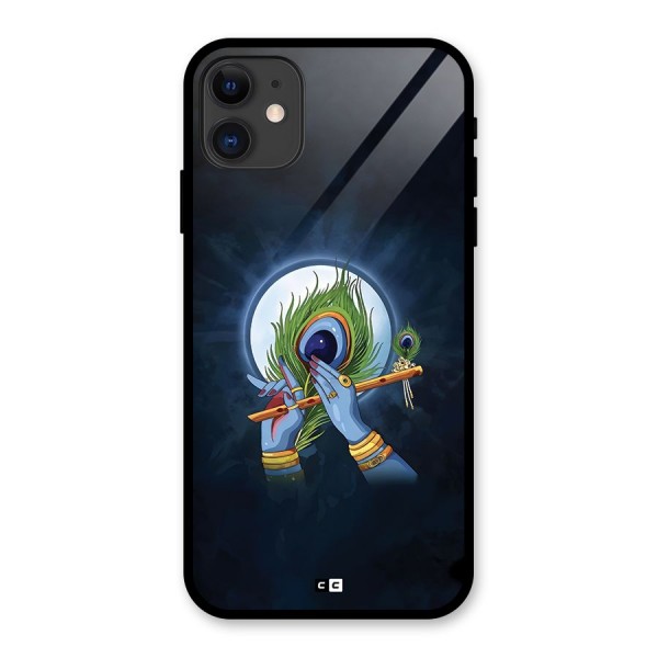 Lord Krishna Flute Glass Back Case for iPhone 11