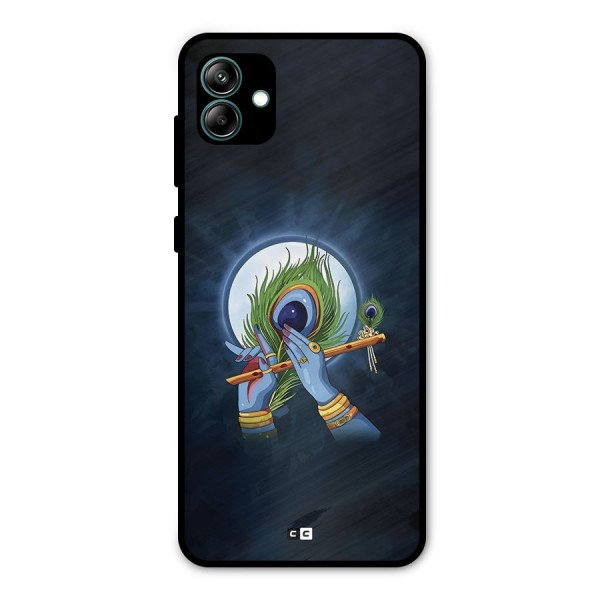 Lord Krishna Flute Metal Back Case for Galaxy A04