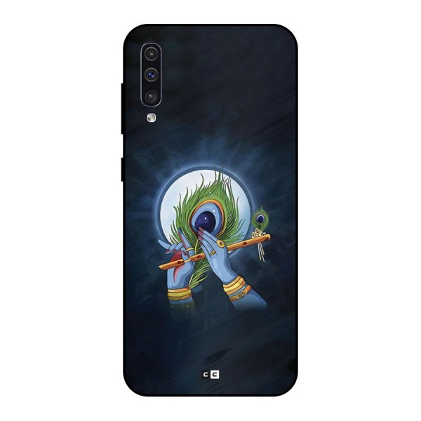 Lord Krishna Flute Metal Back Case for Galaxy A50