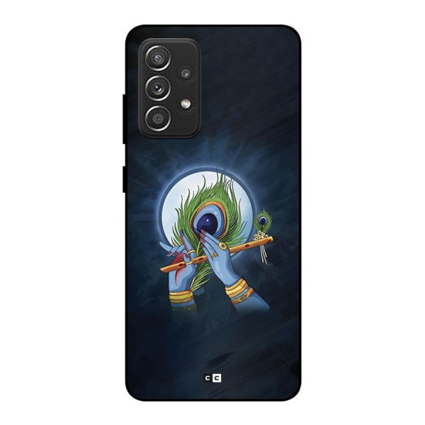 Lord Krishna Flute Metal Back Case for Galaxy A52