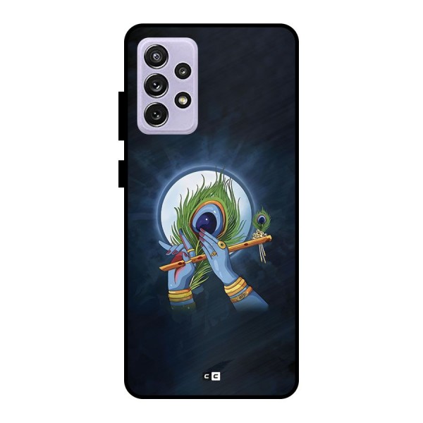 Lord Krishna Flute Metal Back Case for Galaxy A72