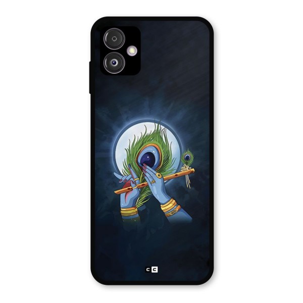 Lord Krishna Flute Metal Back Case for Galaxy F14