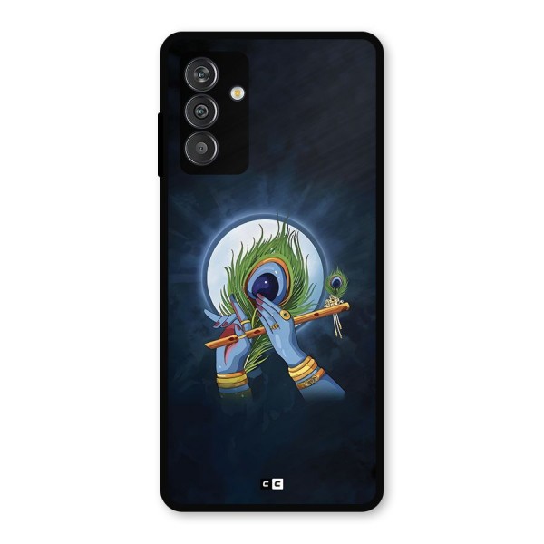 Lord Krishna Flute Metal Back Case for Galaxy M13