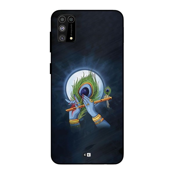 Lord Krishna Flute Metal Back Case for Galaxy M31