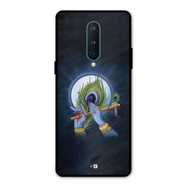 Lord Krishna Flute Metal Back Case for OnePlus 8