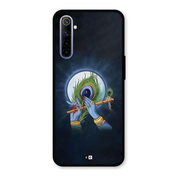 Lord Krishna Flute Metal Back Case for Realme 6