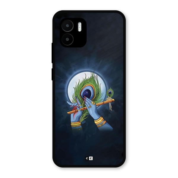 Lord Krishna Flute Metal Back Case for Redmi A2