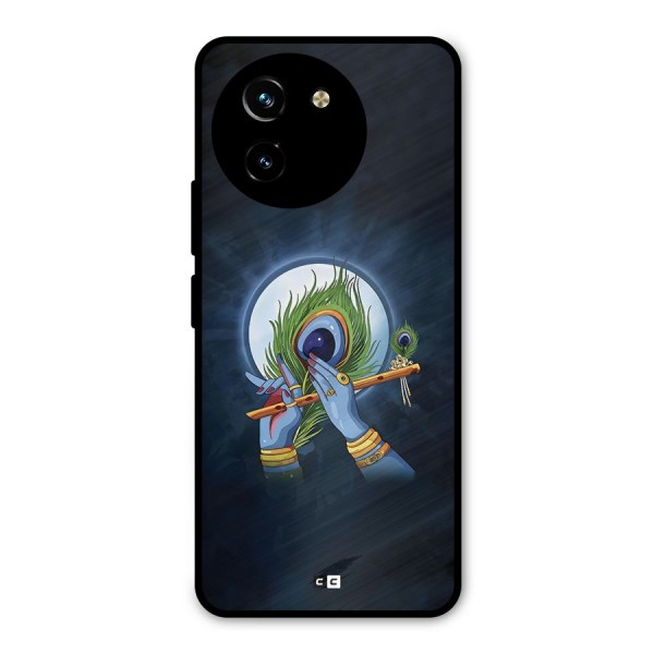 Lord Krishna Flute Metal Back Case for Vivo T3x