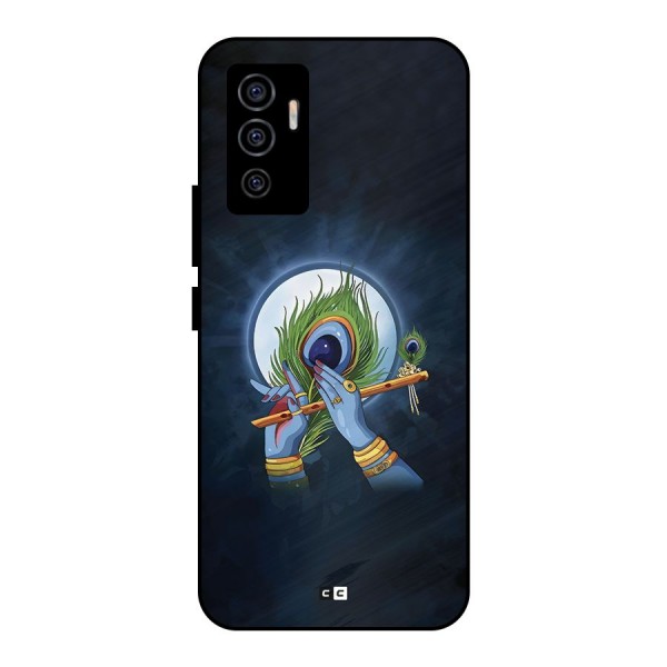 Lord Krishna Flute Metal Back Case for Vivo V23e