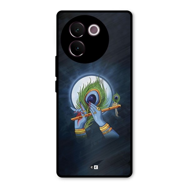 Lord Krishna Flute Metal Back Case for Vivo V30e