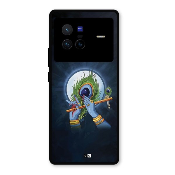 Lord Krishna Flute Metal Back Case for Vivo X80