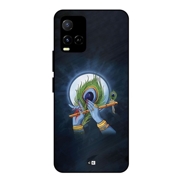 Lord Krishna Flute Metal Back Case for Vivo Y21