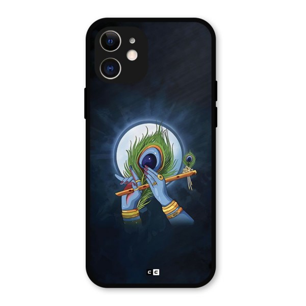 Lord Krishna Flute Metal Back Case for iPhone 12