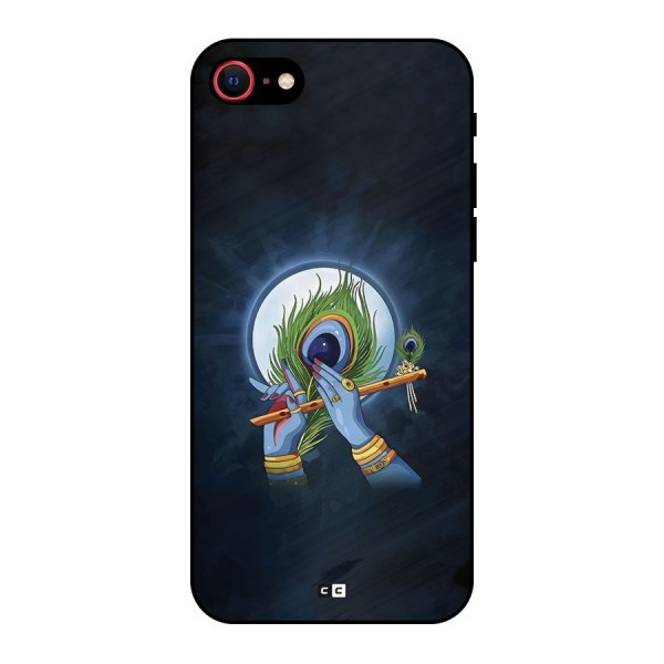 Lord Krishna Flute Metal Back Case for iPhone 7