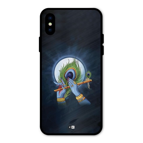 Lord Krishna Flute Metal Back Case for iPhone X