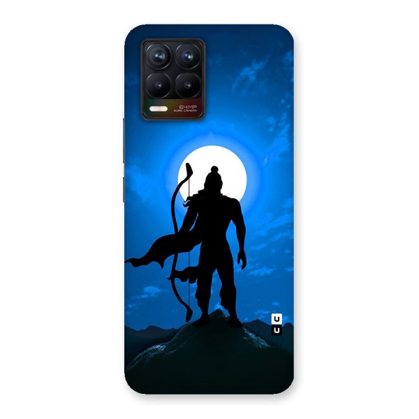 Lord Ram Illustration Glass Back Case for Realme 8