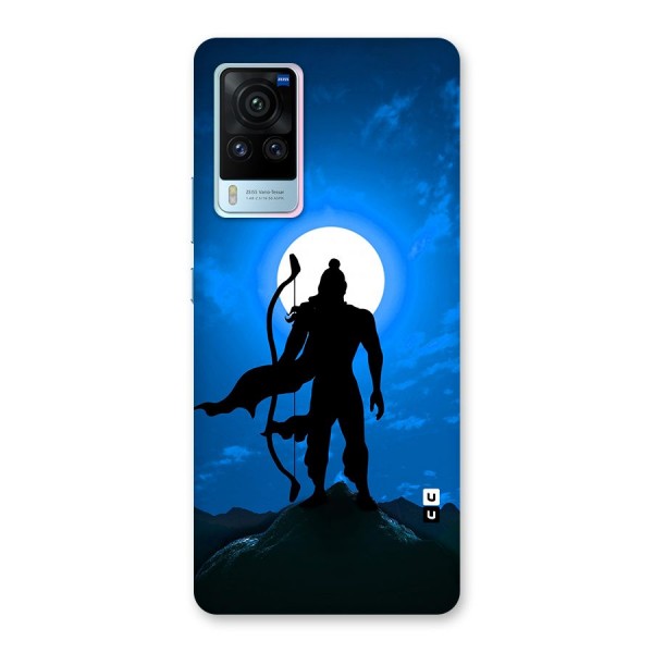 Lord Ram Illustration Glass Back Case for Vivo X60 Pro