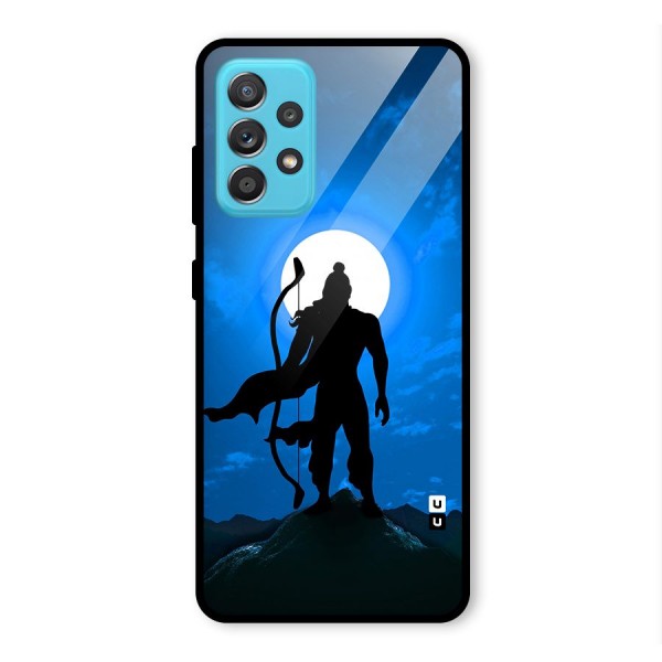 Lord Ram Illustration Glass Back Case for Galaxy A52s 5G
