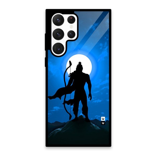 Lord Ram Illustration Glass Back Case for Galaxy S22 Ultra 5G