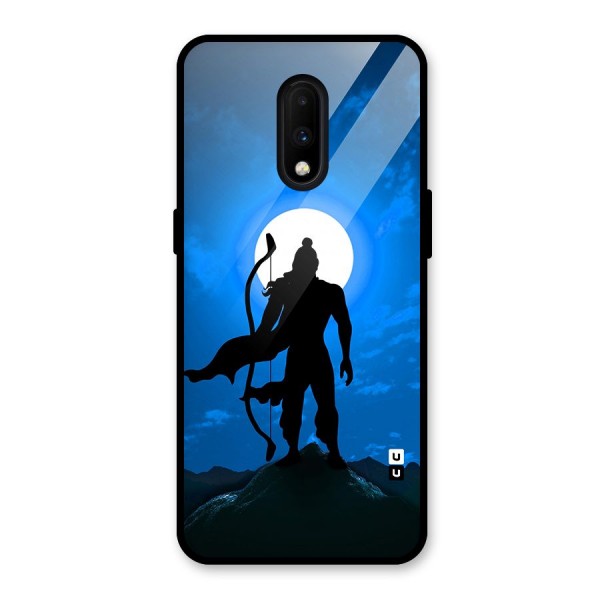 Lord Ram Illustration Glass Back Case for OnePlus 7