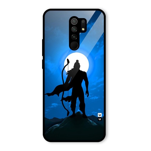 Lord Ram Illustration Glass Back Case for Poco M2