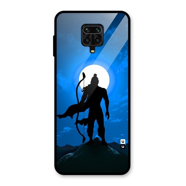 Lord Ram Illustration Glass Back Case for Poco M2 Pro