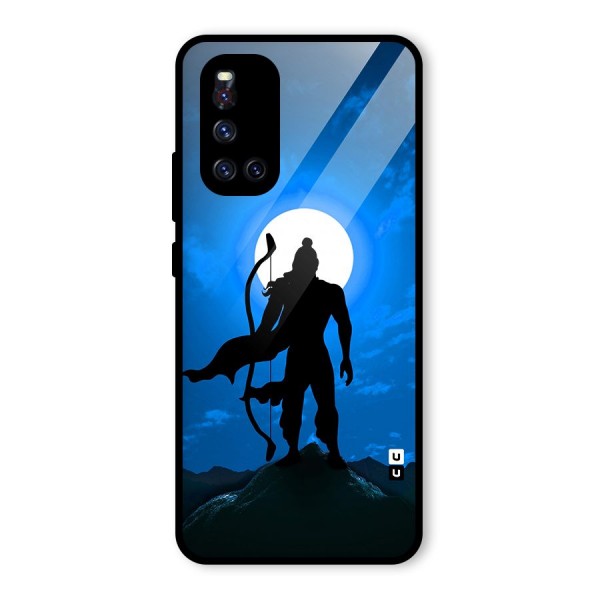 Lord Ram Illustration Glass Back Case for Vivo V19