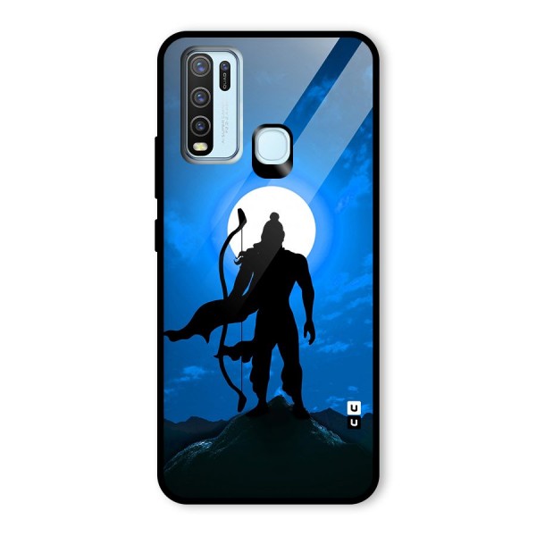 Lord Ram Illustration Glass Back Case for Vivo Y30