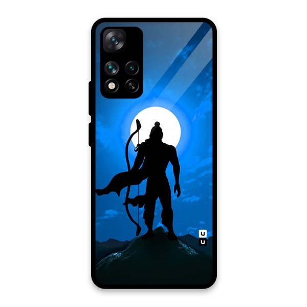 Lord Ram Illustration Glass Back Case for Xiaomi 11i HyperCharge 5G
