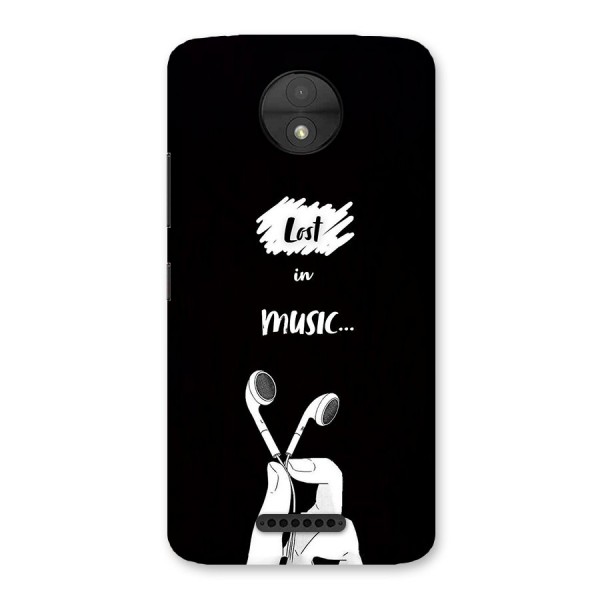 Lost In Music Back Case for Moto C