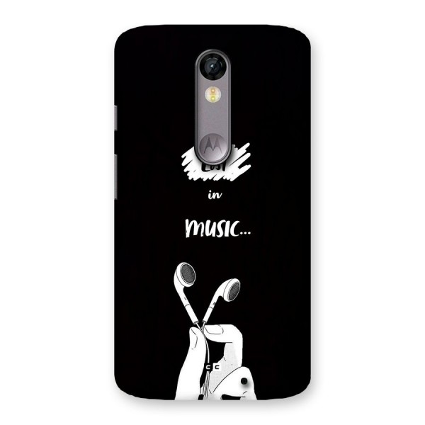 Lost In Music Back Case for Moto X Force