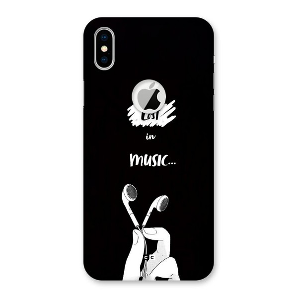 Lost In Music Back Case for iPhone XS Logo Cut