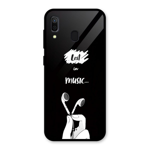 Lost In Music Glass Back Case for Galaxy A30