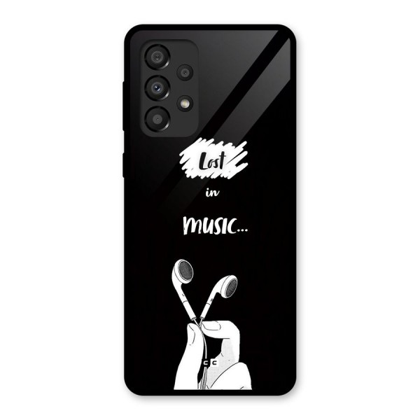 Lost In Music Glass Back Case for Galaxy A33 5G