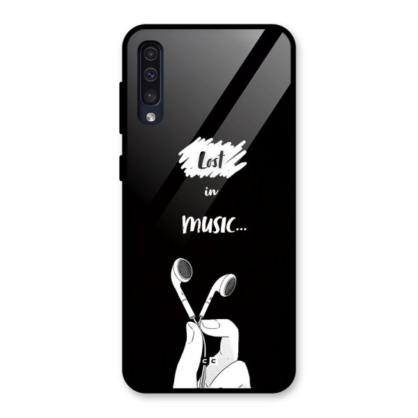 Lost In Music Glass Back Case for Galaxy A50