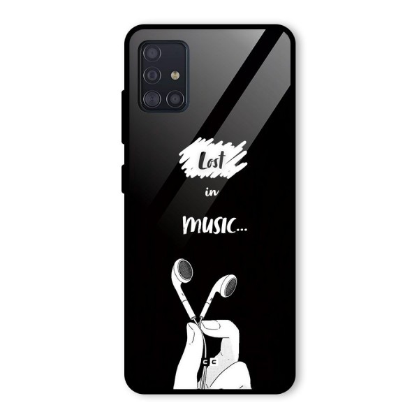 Lost In Music Glass Back Case for Galaxy A51