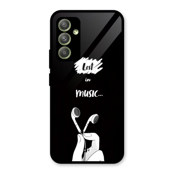 Lost In Music Glass Back Case for Galaxy A54