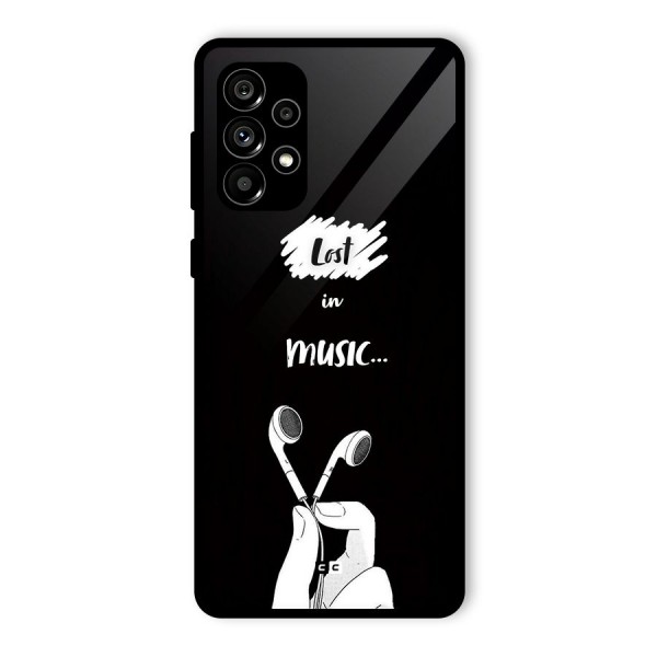 Lost In Music Glass Back Case for Galaxy A73 5G