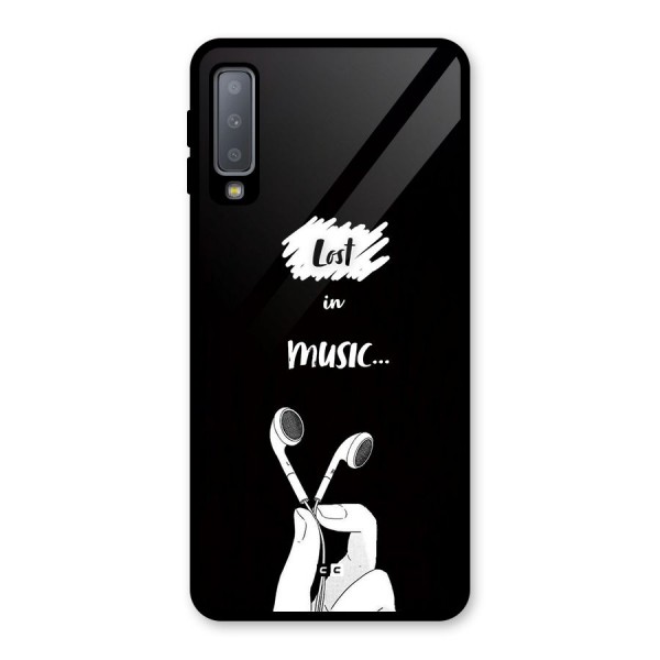 Lost In Music Glass Back Case for Galaxy A7 (2018)