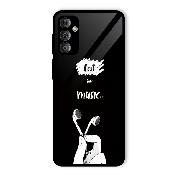 Lost In Music Glass Back Case for Galaxy F23