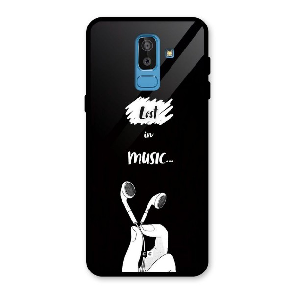 Lost In Music Glass Back Case for Galaxy J8