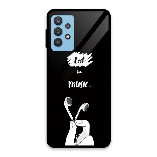 Lost In Music Glass Back Case for Galaxy M32 5G