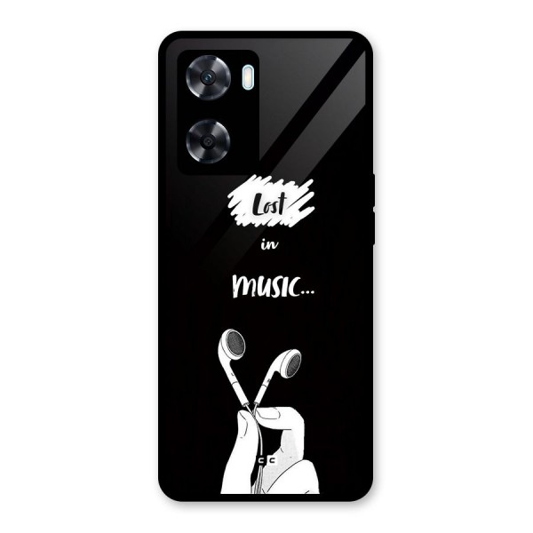 Lost In Music Glass Back Case for Oppo A77s