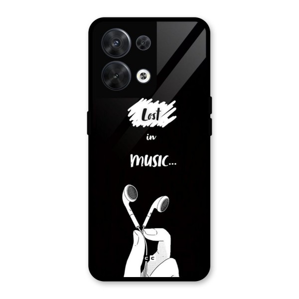 Lost In Music Glass Back Case for Oppo Reno8 5G