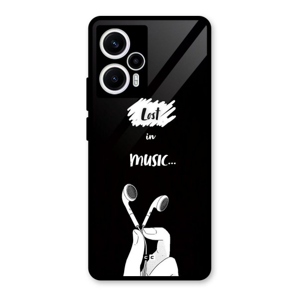 Lost In Music Glass Back Case for Poco F5