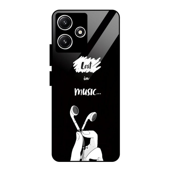 Lost In Music Glass Back Case for Poco M6 Pro